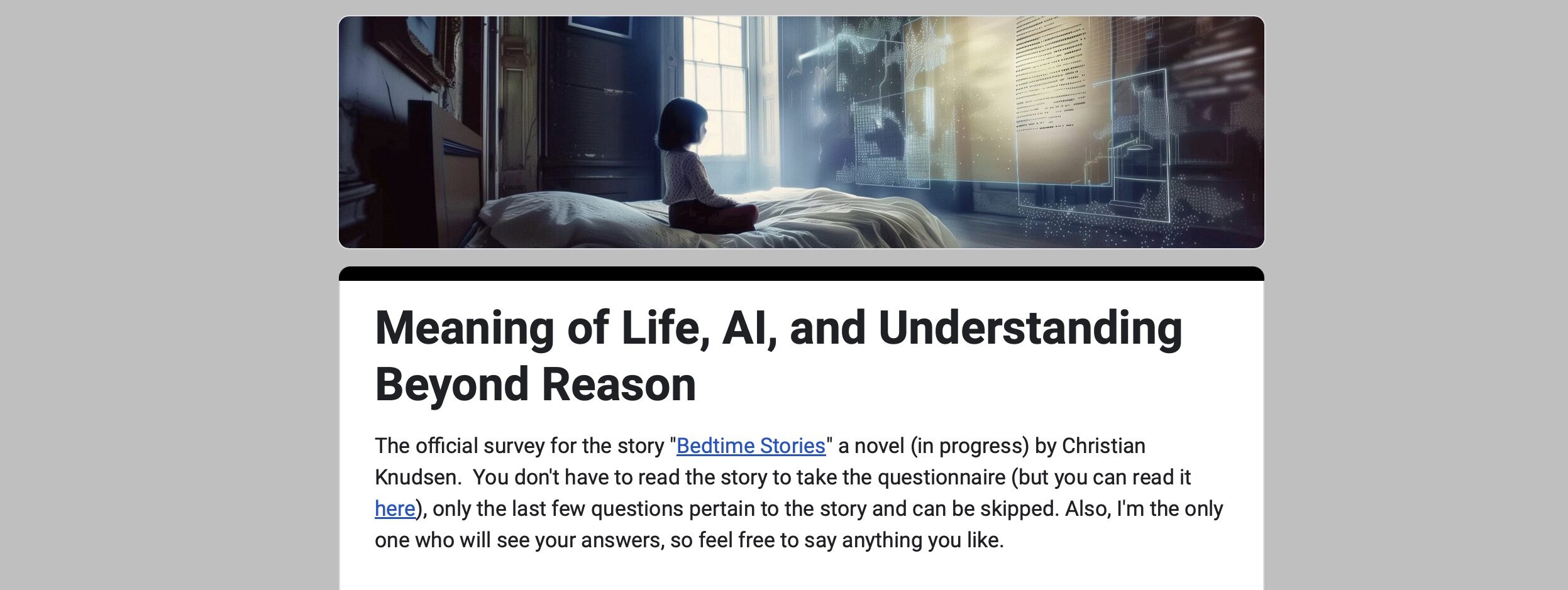 Exploring the Meaning of Life: Insights from Survey & Other Insights